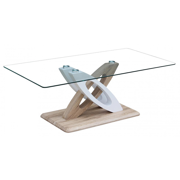 Solar Glass Top Coffee Table - Click Image to Close
